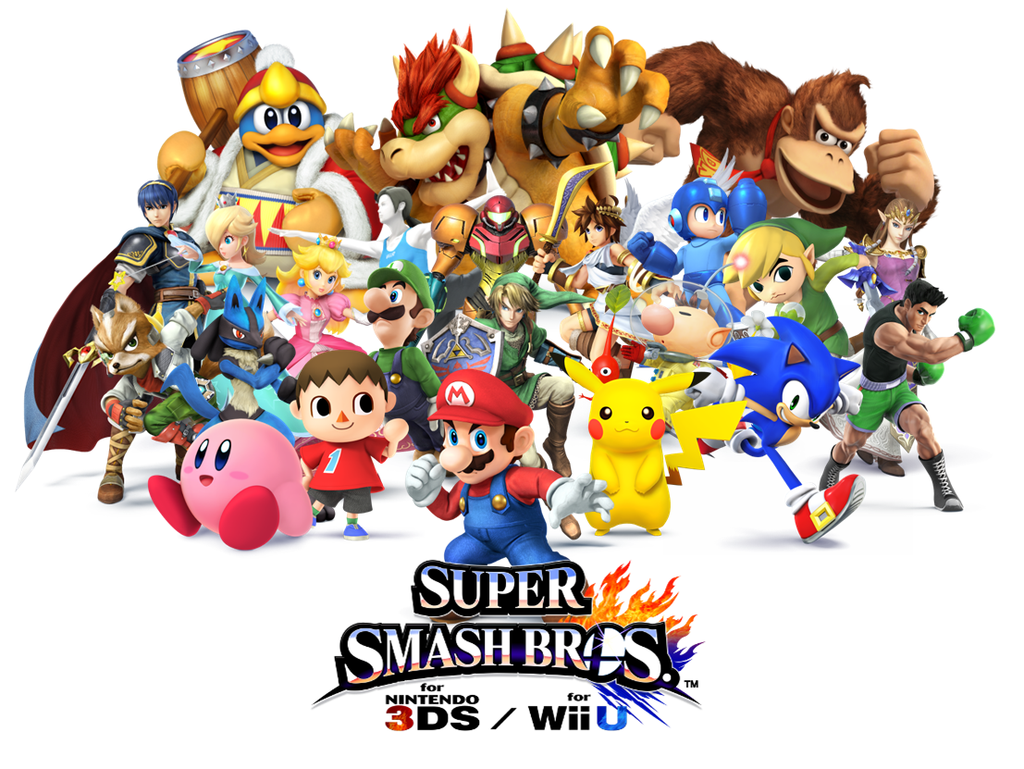 super smash bros 4 full roster